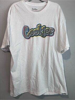 Cookies White Short Sleeve Logo Tee